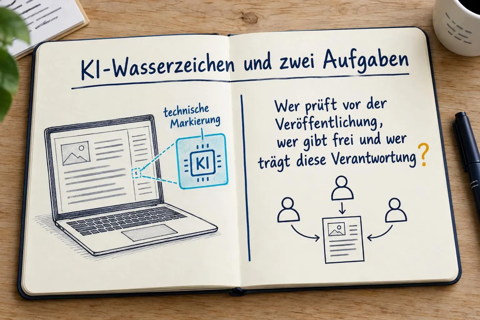 Das Wasserzeichen nimmt dem Betrieb keine eigene Pflicht ab